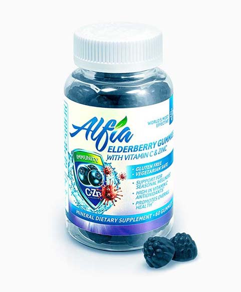 ALFIA Elderberry Gummies — with Vitamin C & Zinc
