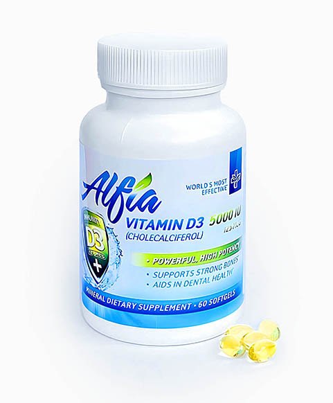 ALFIA Vitamin D-3 — The sunshine vitamin · 60 softgels